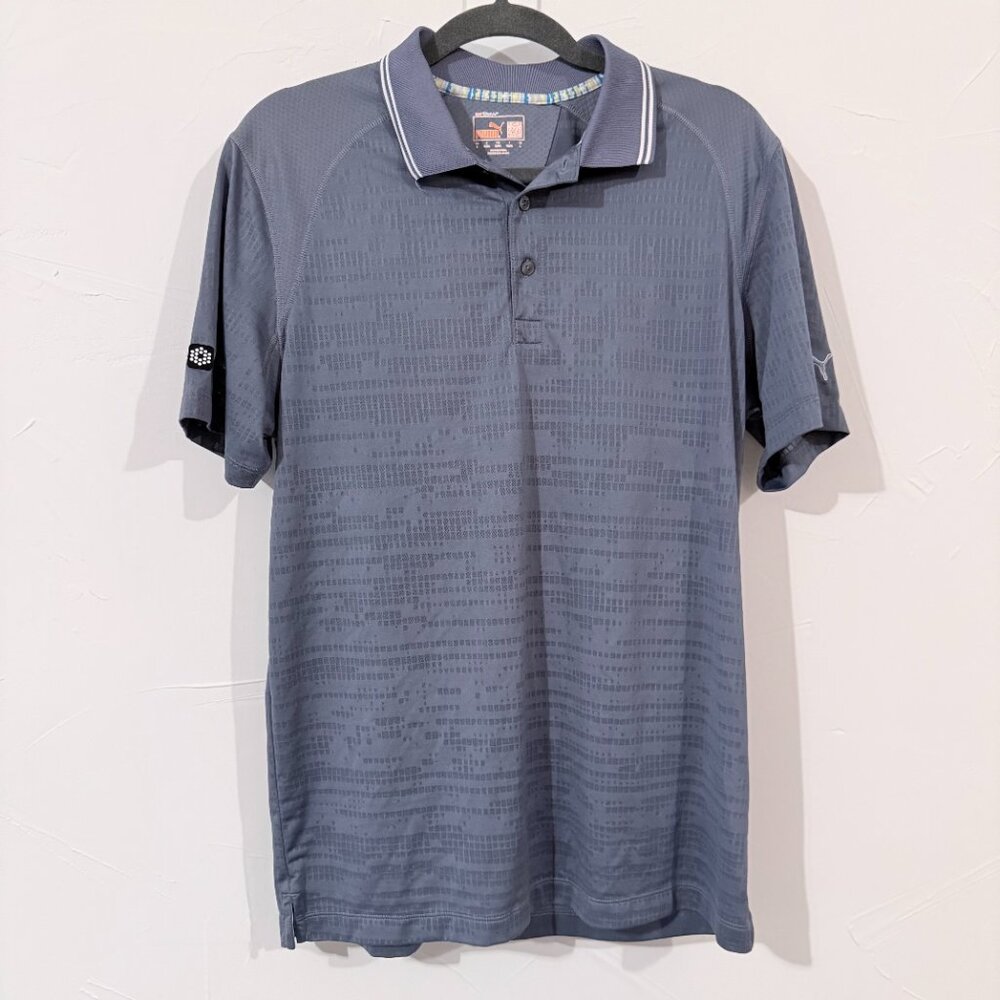 Puma Men's Polo Shirt – Size M, 100% Polyester, Performance Fit, No Flaws